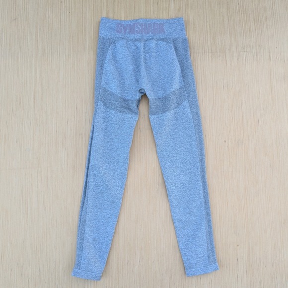 Gymshark Pants - Gymshark Gray Flex High Waist‎ Performance Gym Athletic Leggings Women's Large